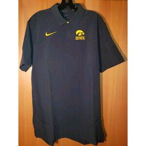 Nike IOWAHawkeyes Dri-Fit On-Field Coach Gray Polo Shirt Men's Sizes L & 2XL NEW
